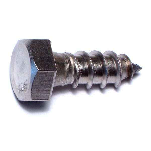 Midwest Fastener Lag Screw, 3/8 in, 1 in, Stainless Steel, Hex Hex Drive, 50 PK 51893 - main